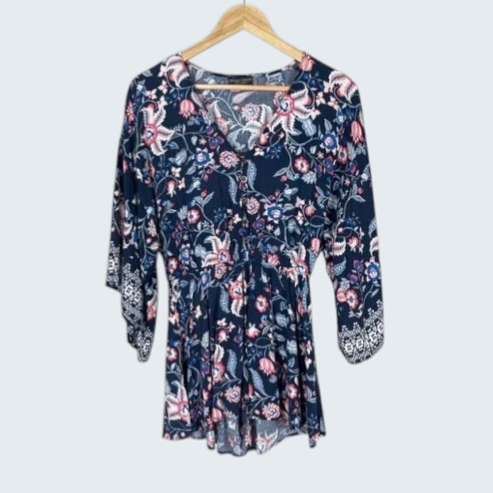 DRESS FORUM LOS ANGELES FLORAL PRINT SHORTS ROMPER